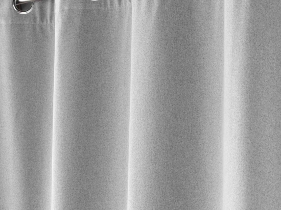 Rideau isolant doublé polaire - Gris clair - 140x260 cm - Polyester