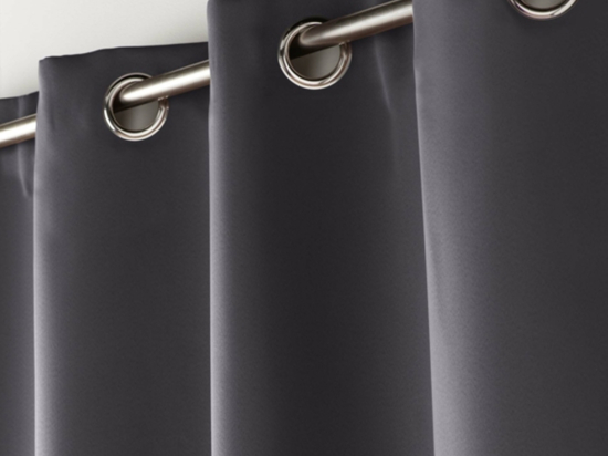 Tenda Oscurante Tinta Unita Con Occhielli