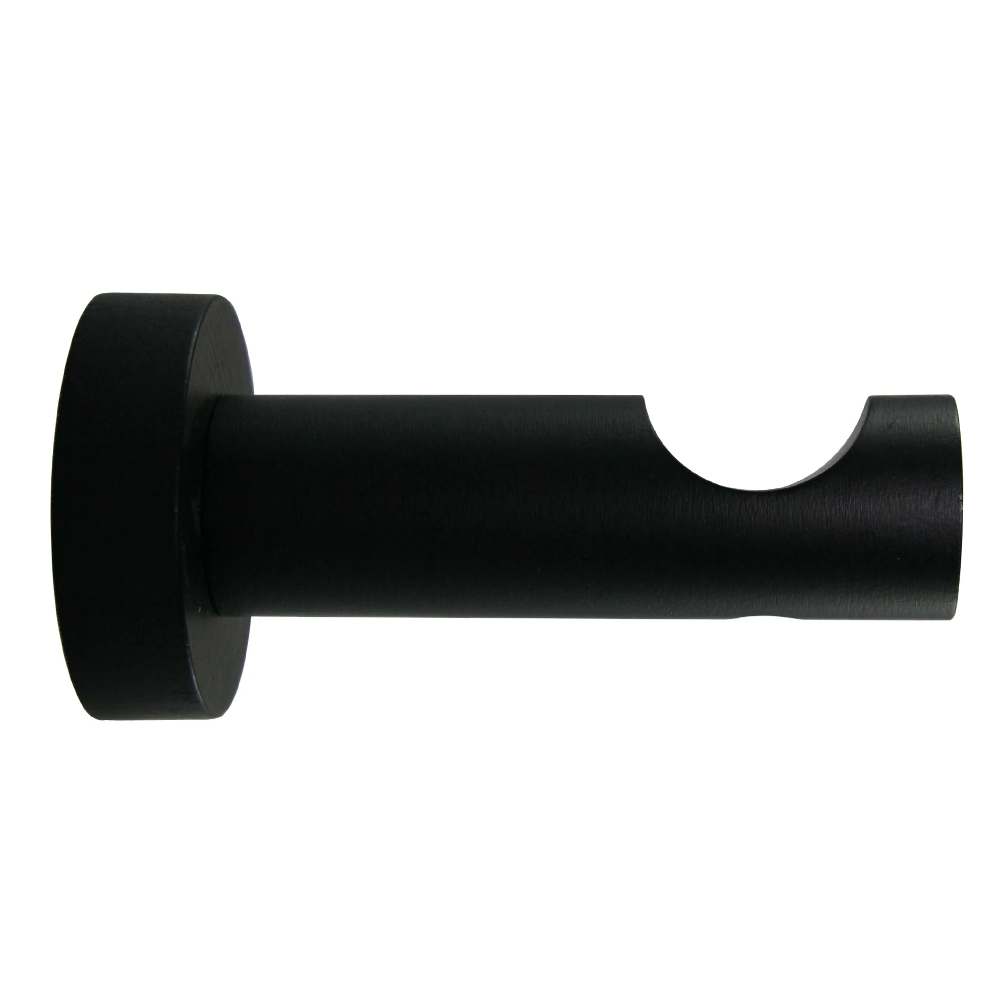 Support de tige à œil ouvert - Noir Mat - 80 mm - Bois | Leroy Merlin