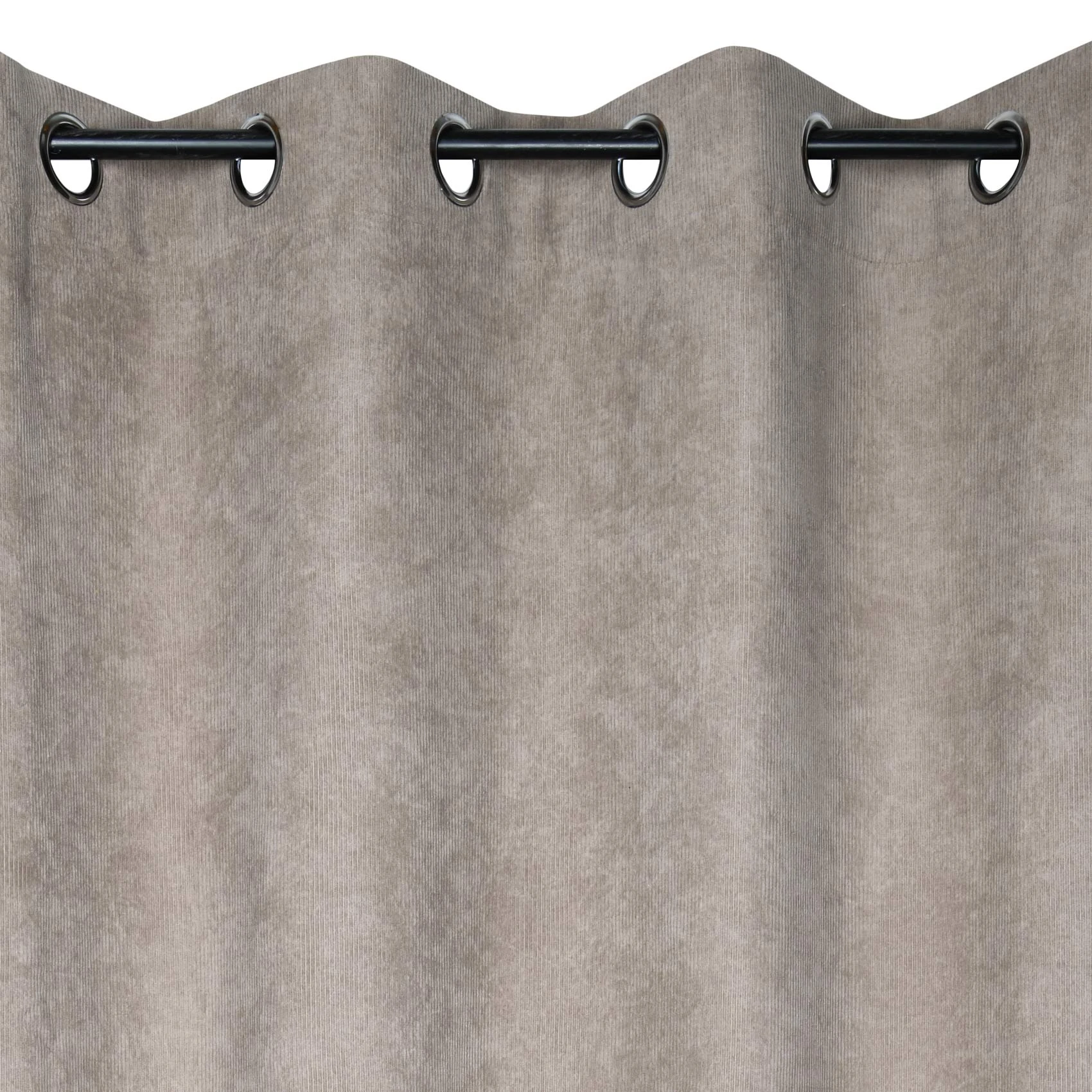 Rideaux Velours Cotelé Beige