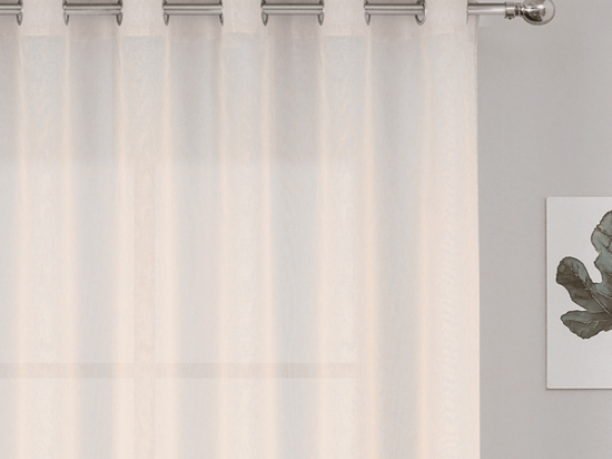 Voilage grande largeur uni en polyester | HomeMaison